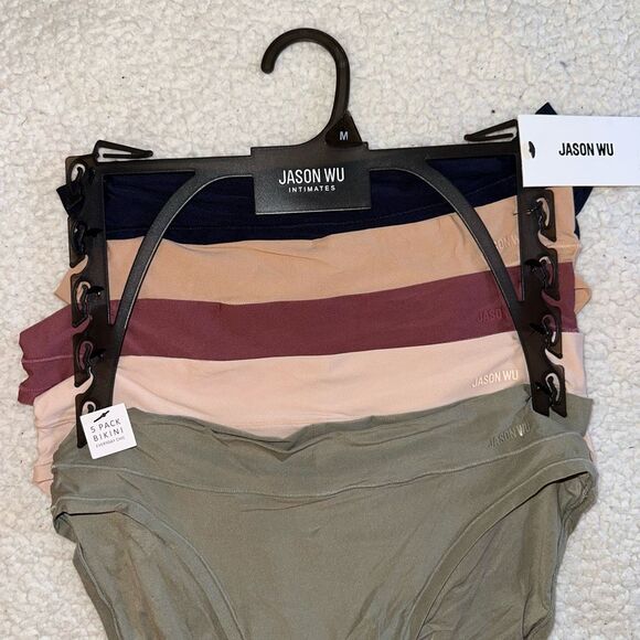 Jason Wu Medium Bikini Underwear Set 5 Pairs Multiple Colors- Green Tan Pink Etc - Picture 3 of 6